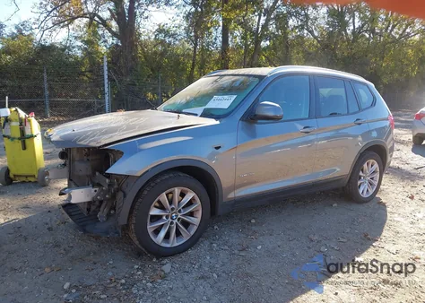2016 BMW X3 Sdrive28I из США, поврежденный, VIN 5UXWZ7C58G0R31581
